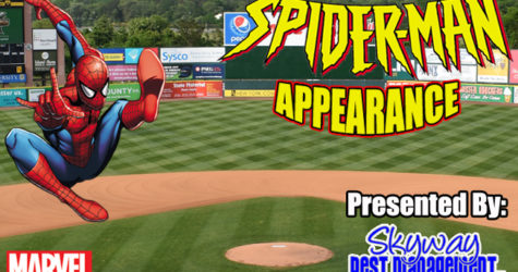 SPIDER-MAN TO SWING BY BALLPARK ON AUGUST 4TH!