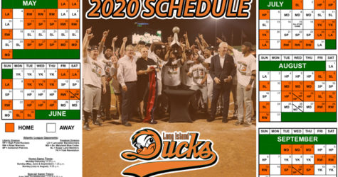 2020 SCHEDULE ANNOUNCED – CHAMPIONSHIP RING & BANNER RAISING MAY 1