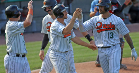 NINE-RUN FIFTH INNING LIFTS DUCKS TO SERIES WIN