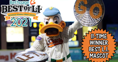 QUACKERJACK CONTINUES RUN AS BEST LONG ISLAND MASCOT