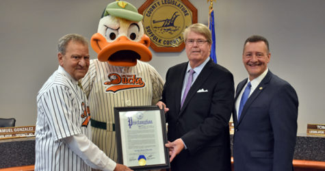 DUCKS PRESENTED WITH PROCLAMATION FROM SUFFOLK COUNTY
