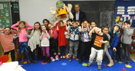 DUCKS MAKE SPECIAL VISIT TO CHERRY AVENUE ELEMENTARY
