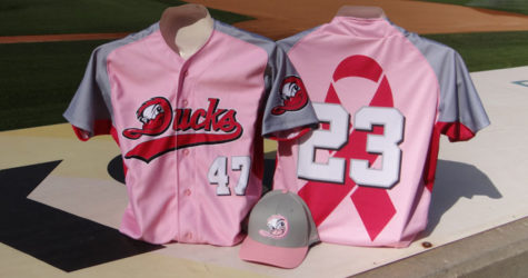 PINK JERSEY AUCTION HIGHLIGHTS BREAST CANCER AWARENESS NIGHT