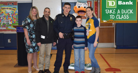 FIFTH GRADE STUDENT AND ‘HERO’ POLICE OFFICER RECOGNIZED BY DUCKS