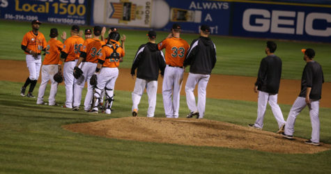 DUCKS SWEEP ASIDE SKEETERS IN DOUBLEHEADER