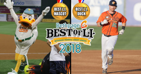 QUACKERJACK WINS EIGHTH CONSECUTIVE “BEST LI MASCOT” AWARD