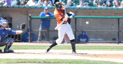 TWO-OUT HITS DENY DUCKS OF SWEEP