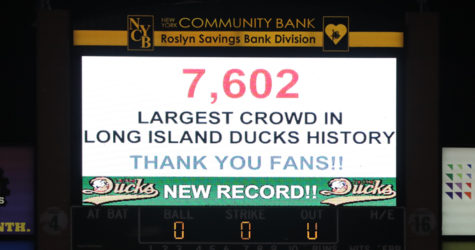 LONG ISLAND DUCKS SET SINGLE GAME ATTENDANCE RECORD