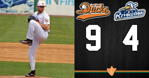 TWO BIG INNINGS LEAD DUCKS TO SERIES WIN OVER REVS