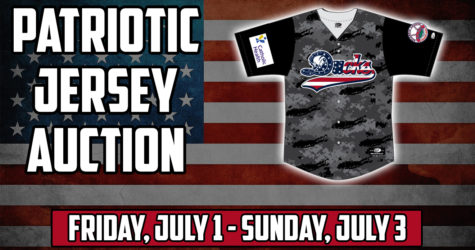 PATRIOTIC JERSEY AUCTION THIS WEEKEND