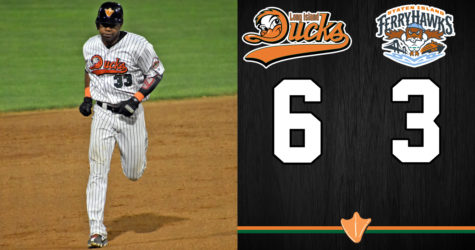 DUCKS CRUISE PAST FERRYHAWKS IN SERIES OPENER