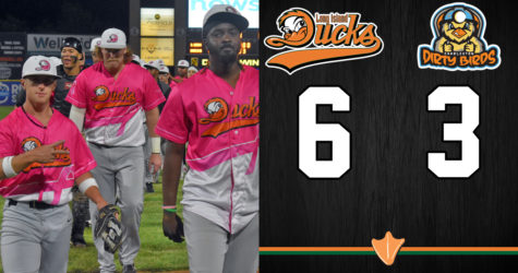 DUCKS RALLY LATE TO EVEN SERIES WITH DIRTY BIRDS