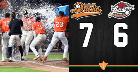 SERMO’S SMASH LIFTS DUCKS TO WADDLE-OFF WIN OVER BARNSTORMERS