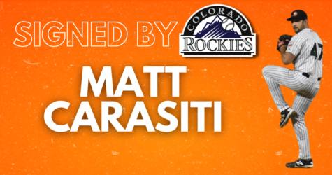 MATT CARASITI SIGNED BY COLORADO ROCKIES