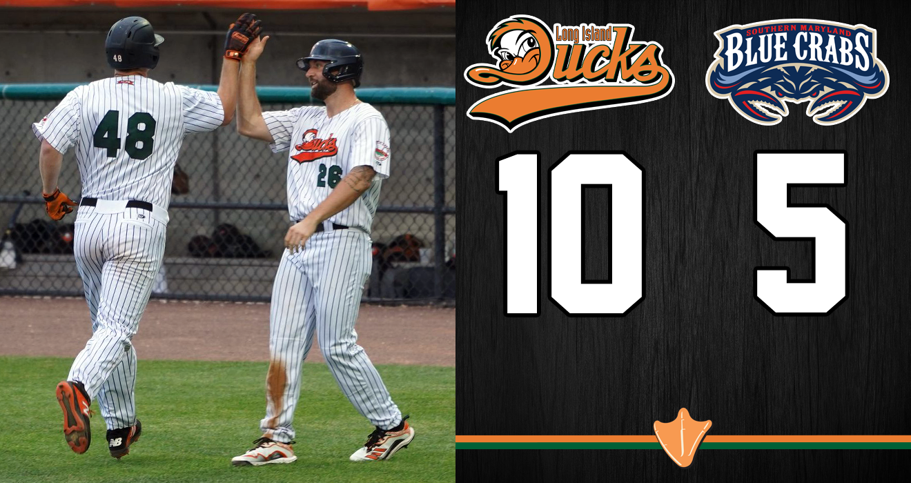 SIX-RUN THIRD PROPELS DUCKS PAST BLUE CRABS