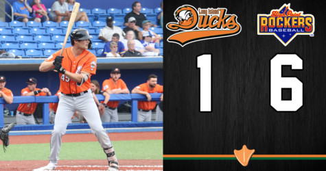 DUCKS OFFENSE QUELLED BY ROCKERS