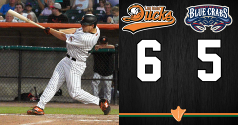DICKERSON’S FOUR-HIT NIGHT HELPS DUCKS COOK CRABS