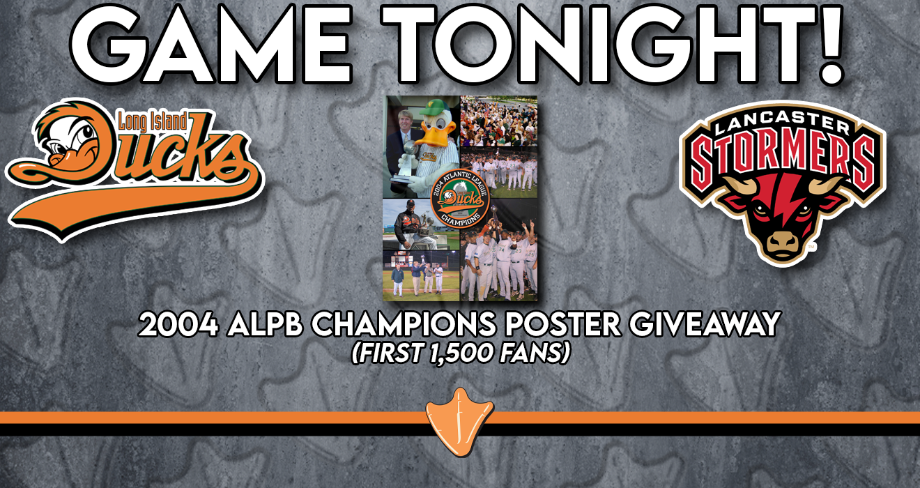 GAME TONIGHT: 2004 ALPB CHAMPIONS POSTER + TAP ROOM FRIDAY!