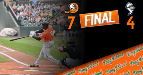 A BALANCED ATTACK AT THE PLATE LIFTS DUCKS TO WIN OVER REVOLUTION