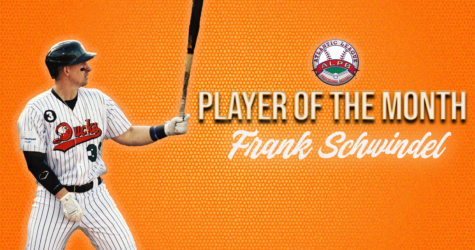 SCHWINDEL NAMED ATLANTIC LEAGUE PLAYER OF THE MONTH FOR MAY