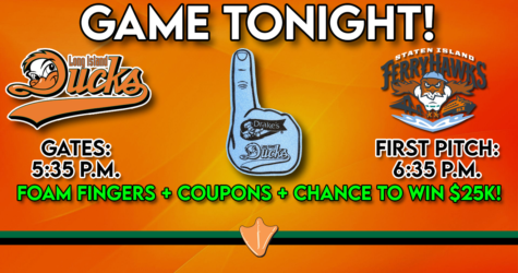 GAME TONIGHT: FOAM FINGERS + FRANCESCO’S & TRIPLE PLAY TUESDAY!