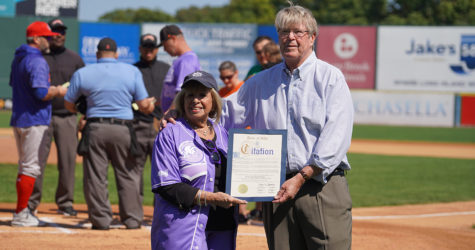 DUCKS TAKE PART IN ISLIP GOES PURPLE TO COMPLETE SEASON