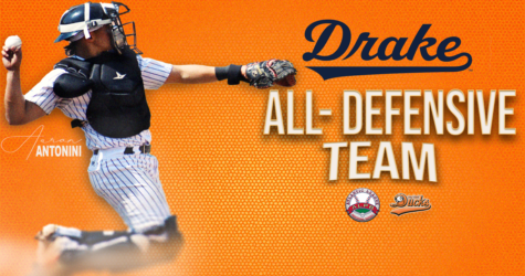 AARON ANTONINI NAMED TO ALPB DRAKE ALL-DEFENSIVE TEAM