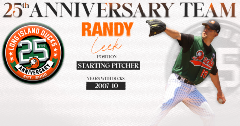 RANDY LEEK NAMED TO DUCKS 25TH ANNIVERSARY TEAM