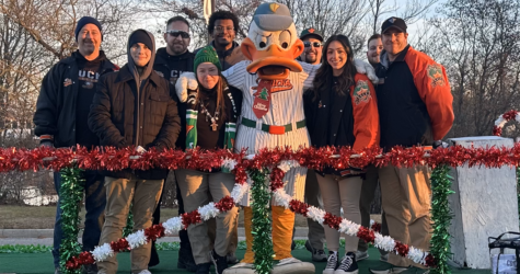 DUCKS MARCH DOWN MAIN STREET IN ISLIP FOR HOLIDAYS