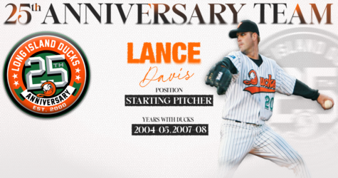 LANCE DAVIS NAMED TO DUCKS 25TH ANNIVERSARY TEAM