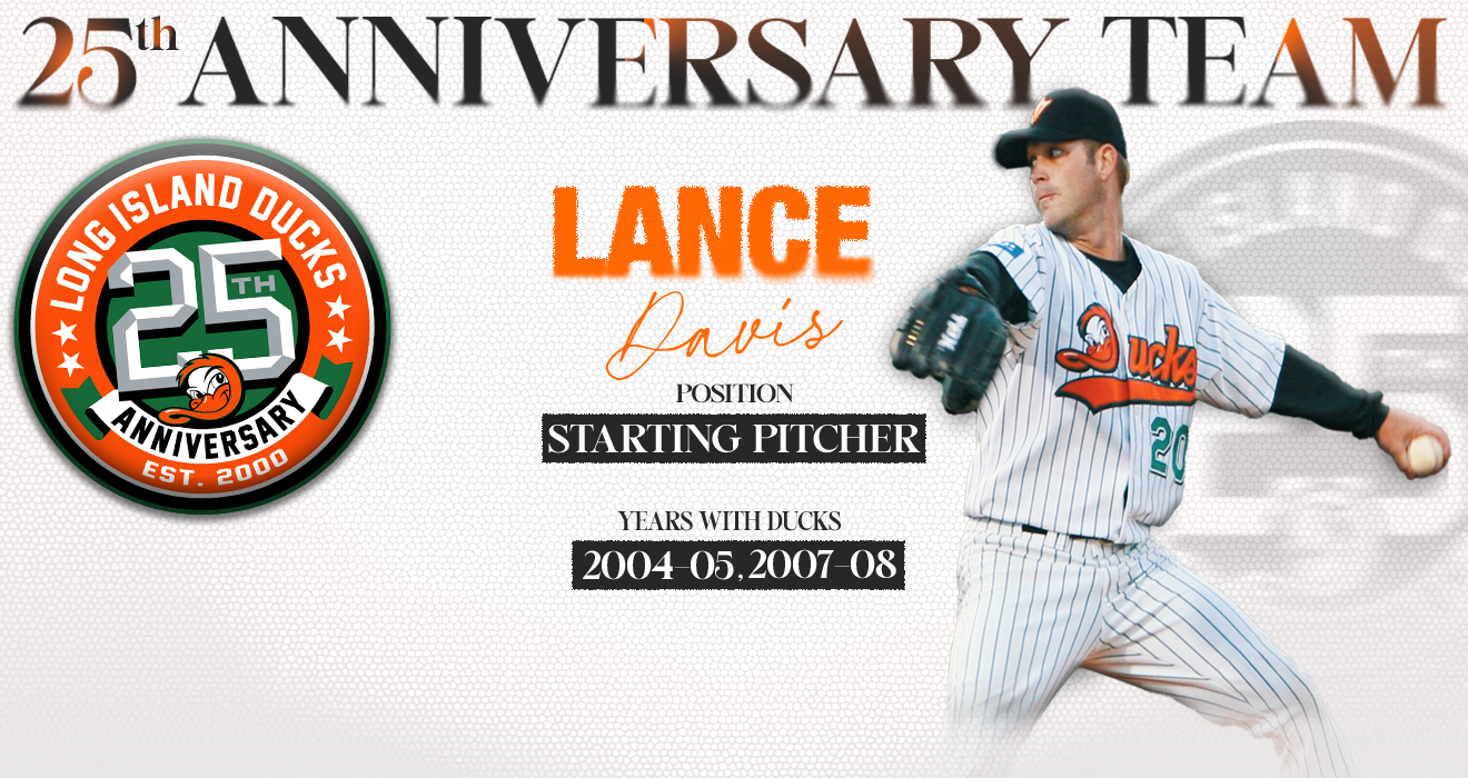 LANCE DAVIS NAMED TO DUCKS 25TH ANNIVERSARY TEAM