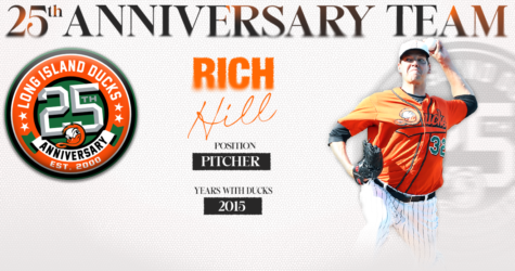 RICH HILL NAMED TO DUCKS 25TH ANNIVERSARY TEAM