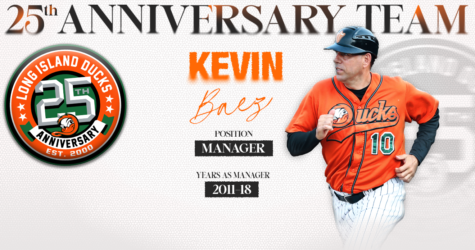 KEVIN BAEZ NAMED TO DUCKS 25TH ANNIVERSARY TEAM