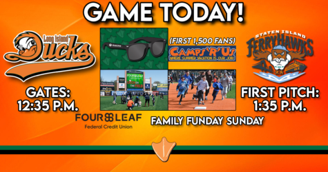 GAME TODAY: DUCKS SUNGLASSES & FOURLEAF FAMILY FUNDAY SUNDAY!