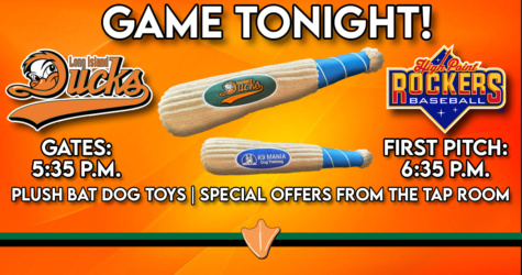 GAME TONIGHT: PLUSH BAT DOG TOYS & TAP ROOM FRIDAY!