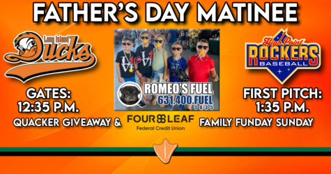 SUNDAY, JUNE 15: QUACKERS, FATHER’S DAY BBQ & FAMILY FUNDAY SUNDAY!