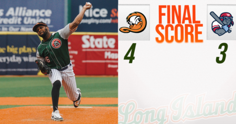 DUCKS DEFEAT FLYING BOXCARS IN ONE-RUN AFFAIR