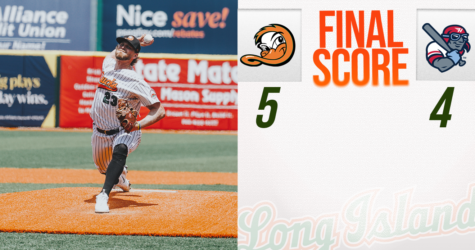 DUCKS COMPLETE SWEEP OF FLYING BOXCARS IN CENTRAL ISLIP