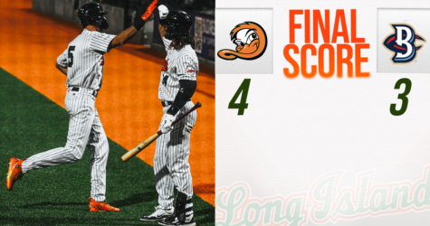 DUCKS ERASE THREE-RUN DEFICIT TO TAKE SERIES OPENER