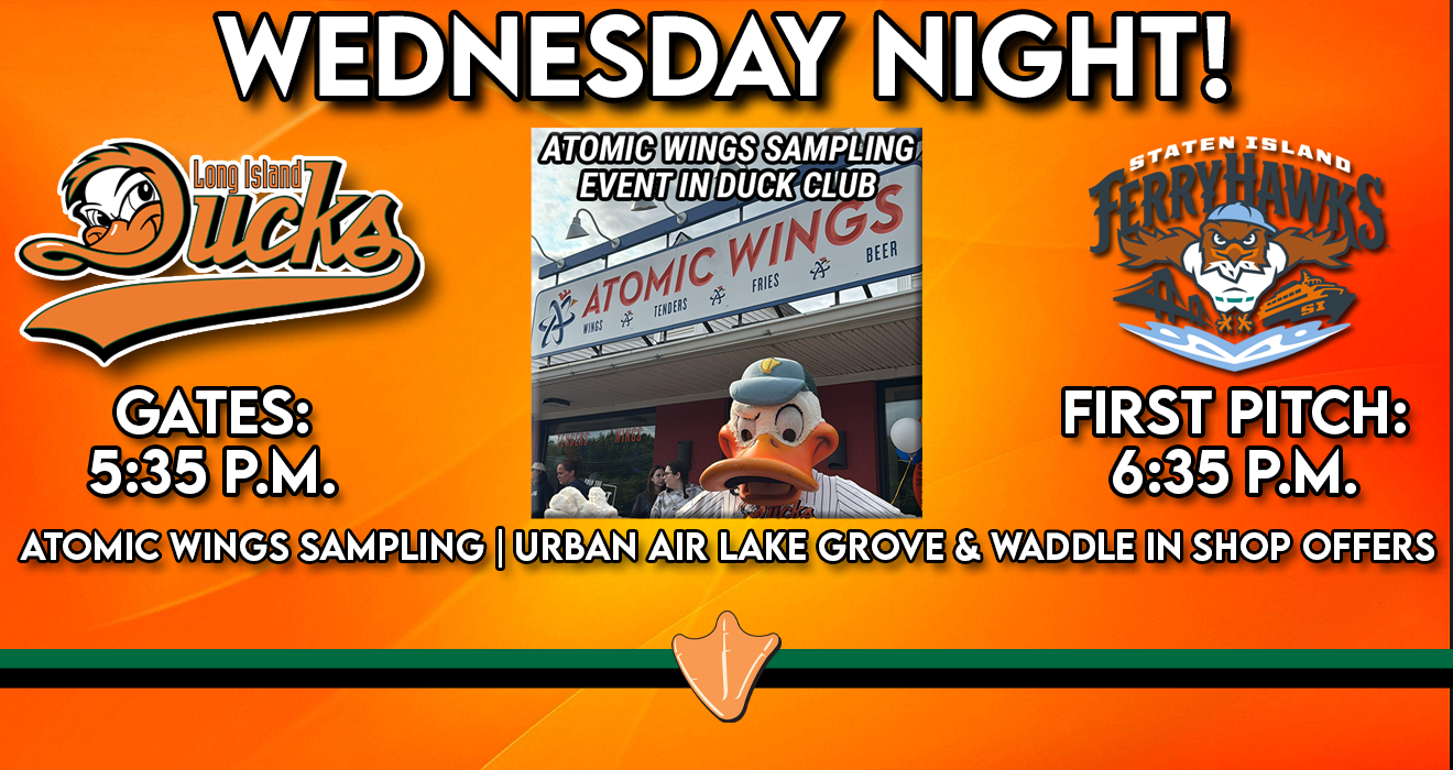 JUNE 25: ATOMIC WINGS SAMPLING + URBAN AIR & WADDLE IN WEDNESDAY!