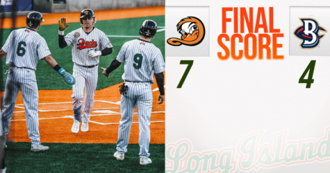 DUCKS POWER PAST BLUE CRABS BEHIND THREE HOMERS