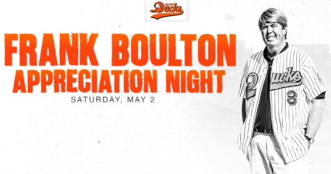 FRANK BOULTON APPRECIATION NIGHT – SATURDAY, MAY 2