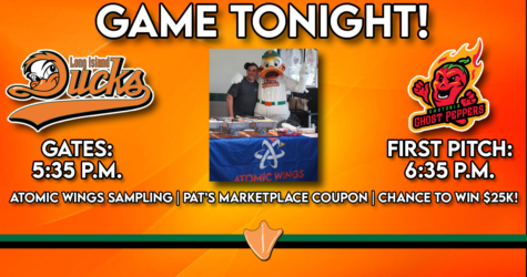 GAME TONIGHT: ATOMIC WINGS SAMPLES + PAT’S MARKET & TRIPLE PLAY TUESDAY!