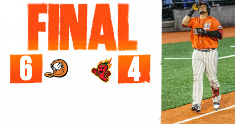 HERNANDEZ HOMERS IN DEBUT AS DUCKS TOP GHOST PEPPERS