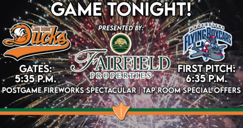 GAME TONIGHT: POSTGAME FIREWORKS & TAP ROOM FRIDAY!