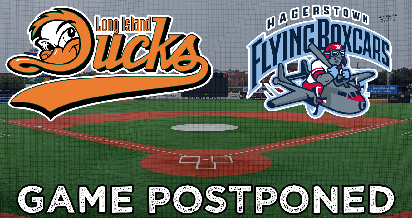 TUESDAY’S (7/21) GAME IN HAGERSTOWN POSTPONED