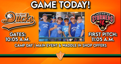 GAME TODAY: CAMP DAY + MAIN EVENT & WADDLE IN WEDNESDAY!