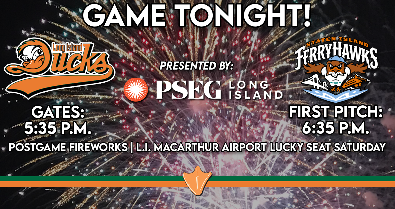GAME TONIGHT: POSTGAME FIREWORKS & LUCKY SEAT SATURDAY!