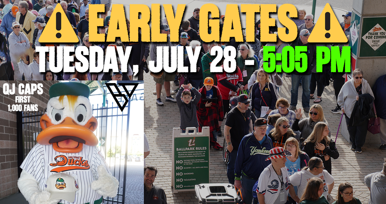 BALLPARK GATES TO OPEN EARLY FOR JULY 28TH GAME