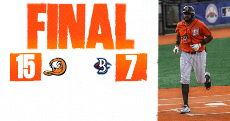 DUCKS PUT UP DOUBLE-DIGITS IN VICTORY OVER BLUE CRABS